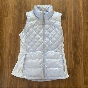 Lululemon down for a run‎ vest in cool breeze size 12